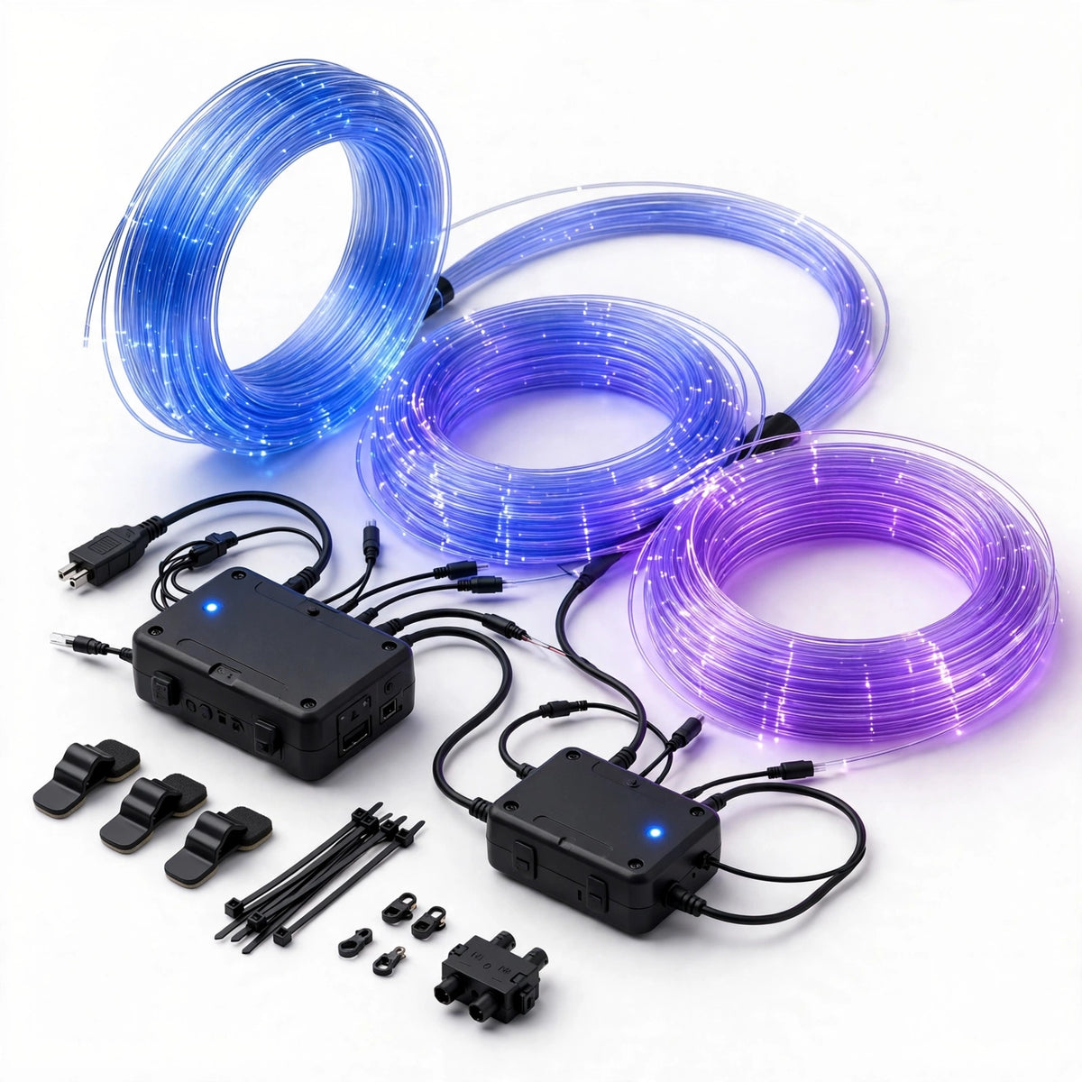Fiber optic ambient light kit