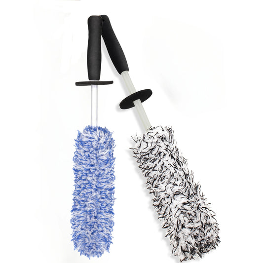 Long Microfiber Wheel Brush for Gentle Cleaning